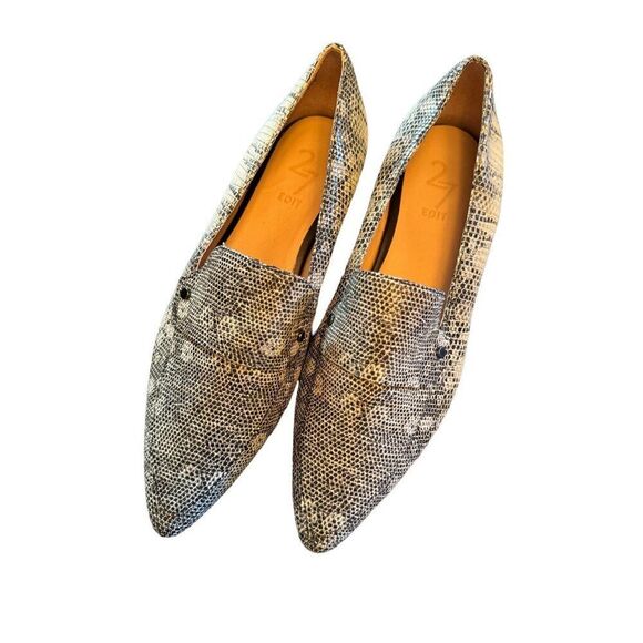 27 By Edit Snakeskin Pattern Loafers Women’s Size 6 NWOB - Picture 2 of 3